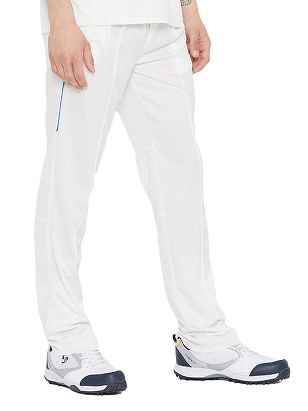 LACE IT Men White Brand Logo Print Sports Track pant10007