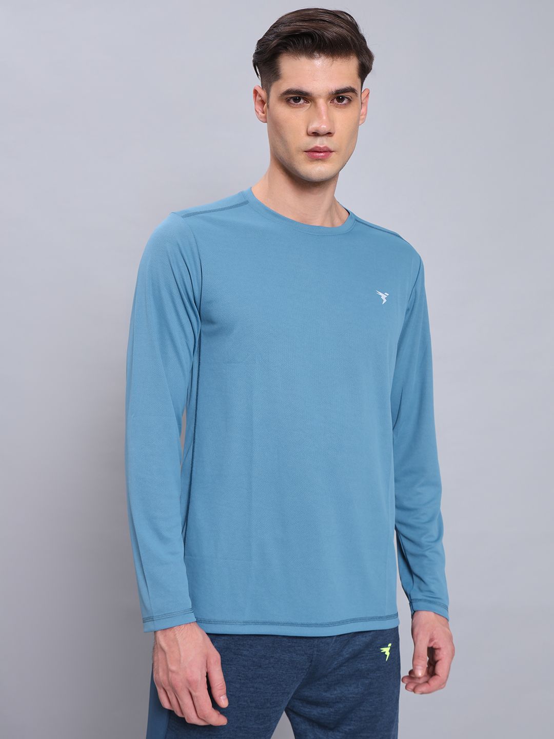 6787 Blue Crew Neck T-Shirt