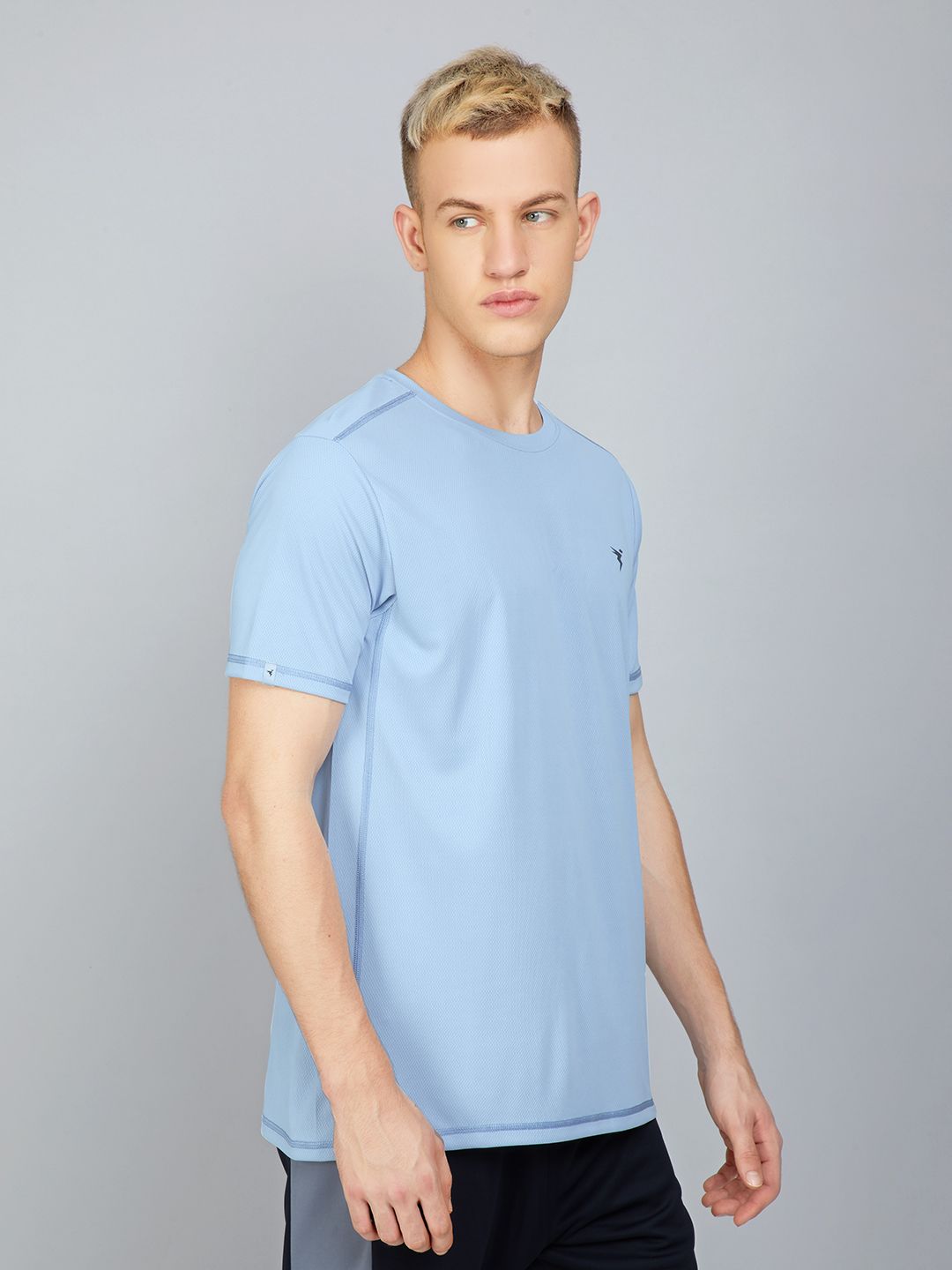 Buy Men Blue Printed Round Neck T-Shirts From Fancode Shop.