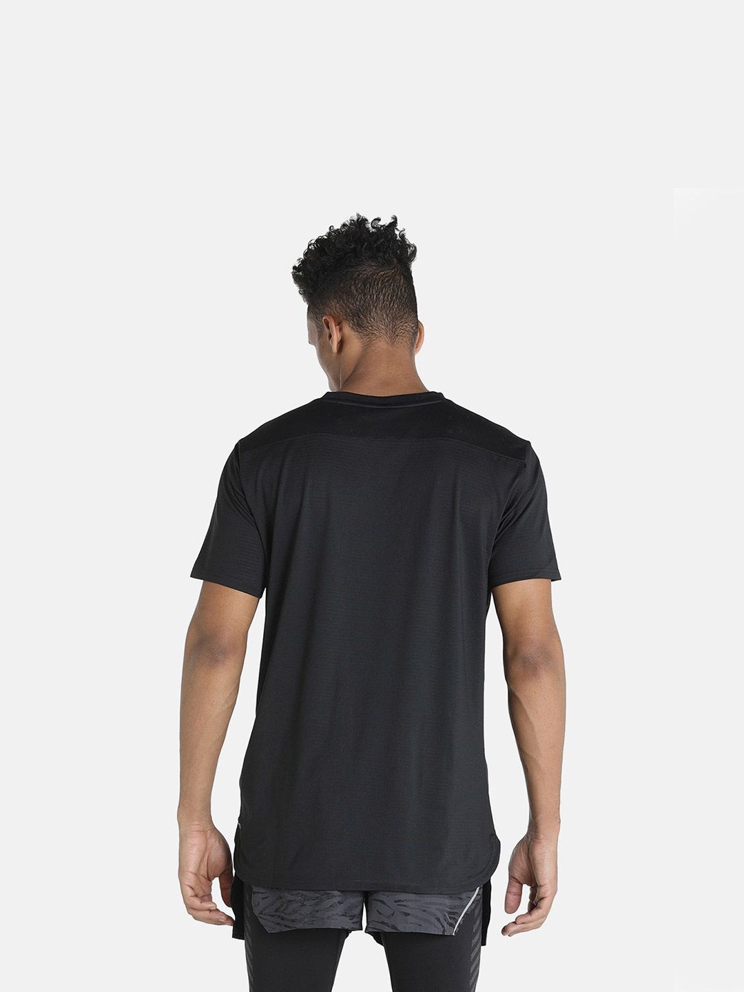 Buy Men Black Solid Train Vent TShirts From Fancode Shop.