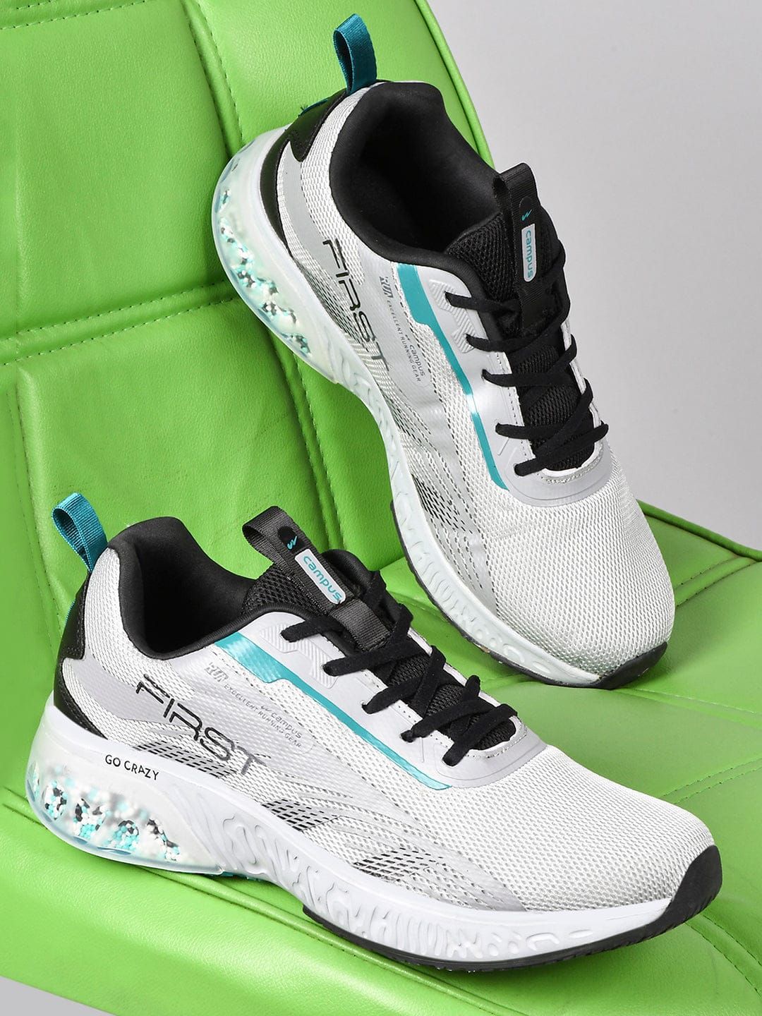 Buy Men Grey First Running Shoes From Fancode Shop