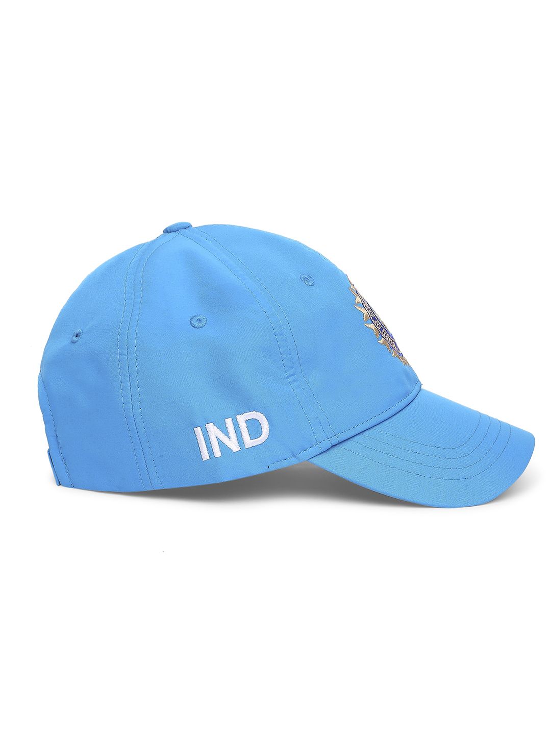 Buy Official ICC CWC23 Men Royal Blue Embroidered Cricket Cap From