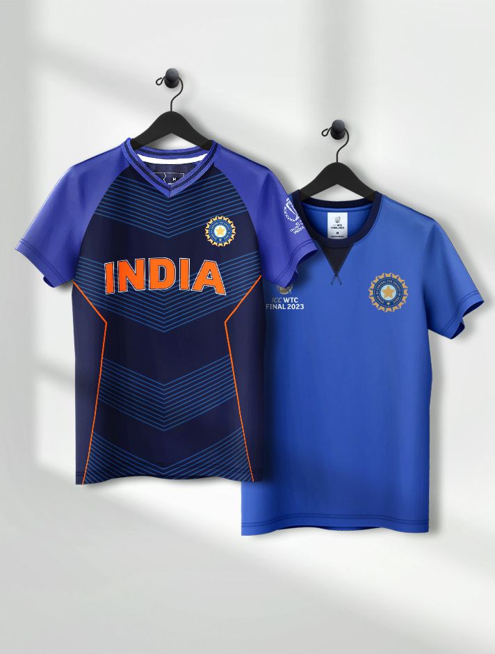 Buy Official ICC CWC-23 Kids Boys Turq Blue Graphic Printed, 60% OFF