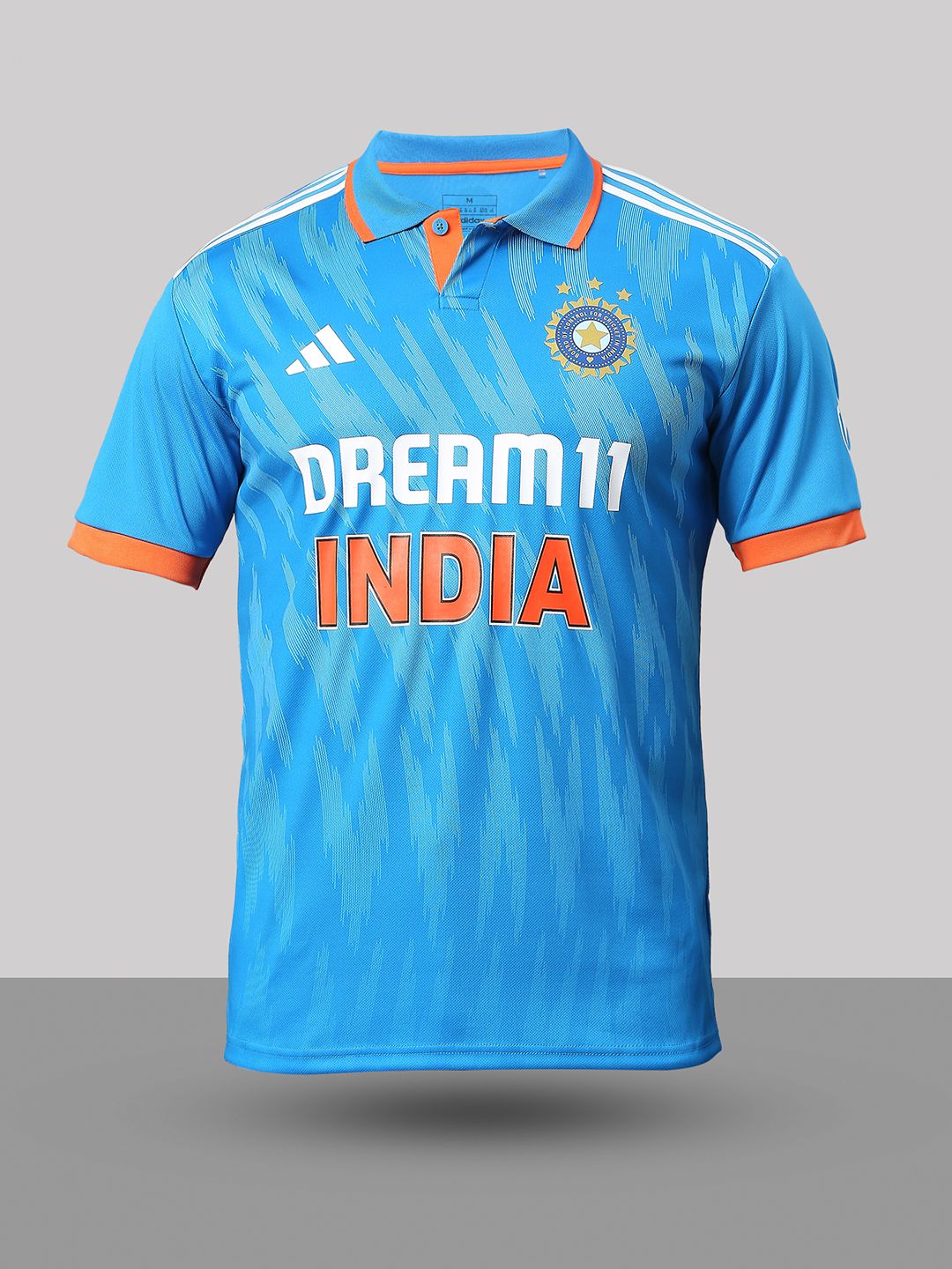 Buy Official Adidas ICC India ODI Cricket Bright Blue Printed Half ...