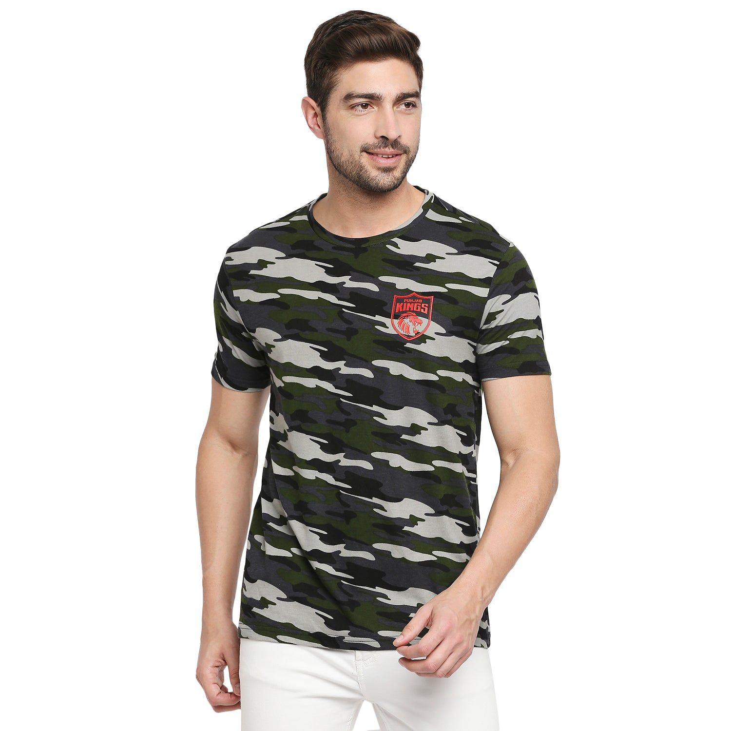 Punjab Kings Camo Regular Fit Logo 