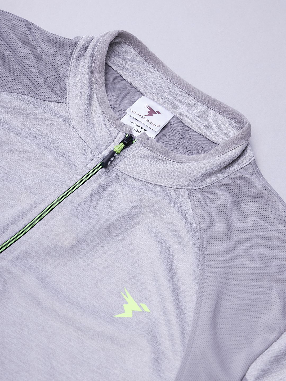 Light Grey Melange Plush T-shirt 17085
