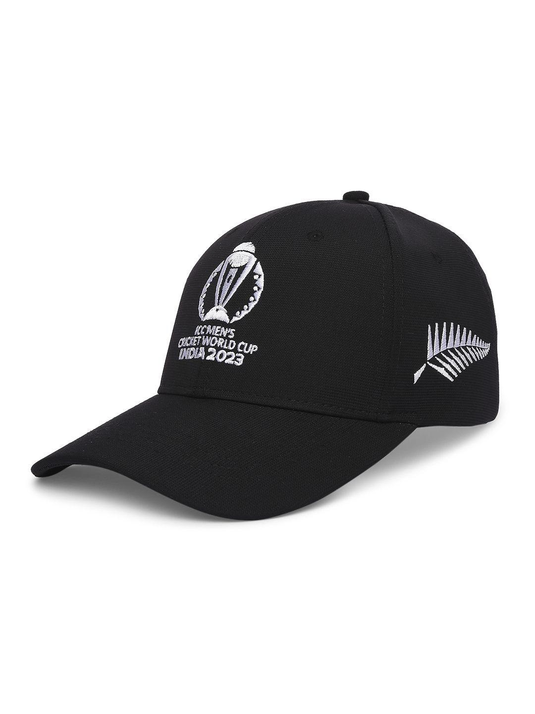 Buy Official ICC CWC23 Men Black Embroidered Team New Zealand Cricket