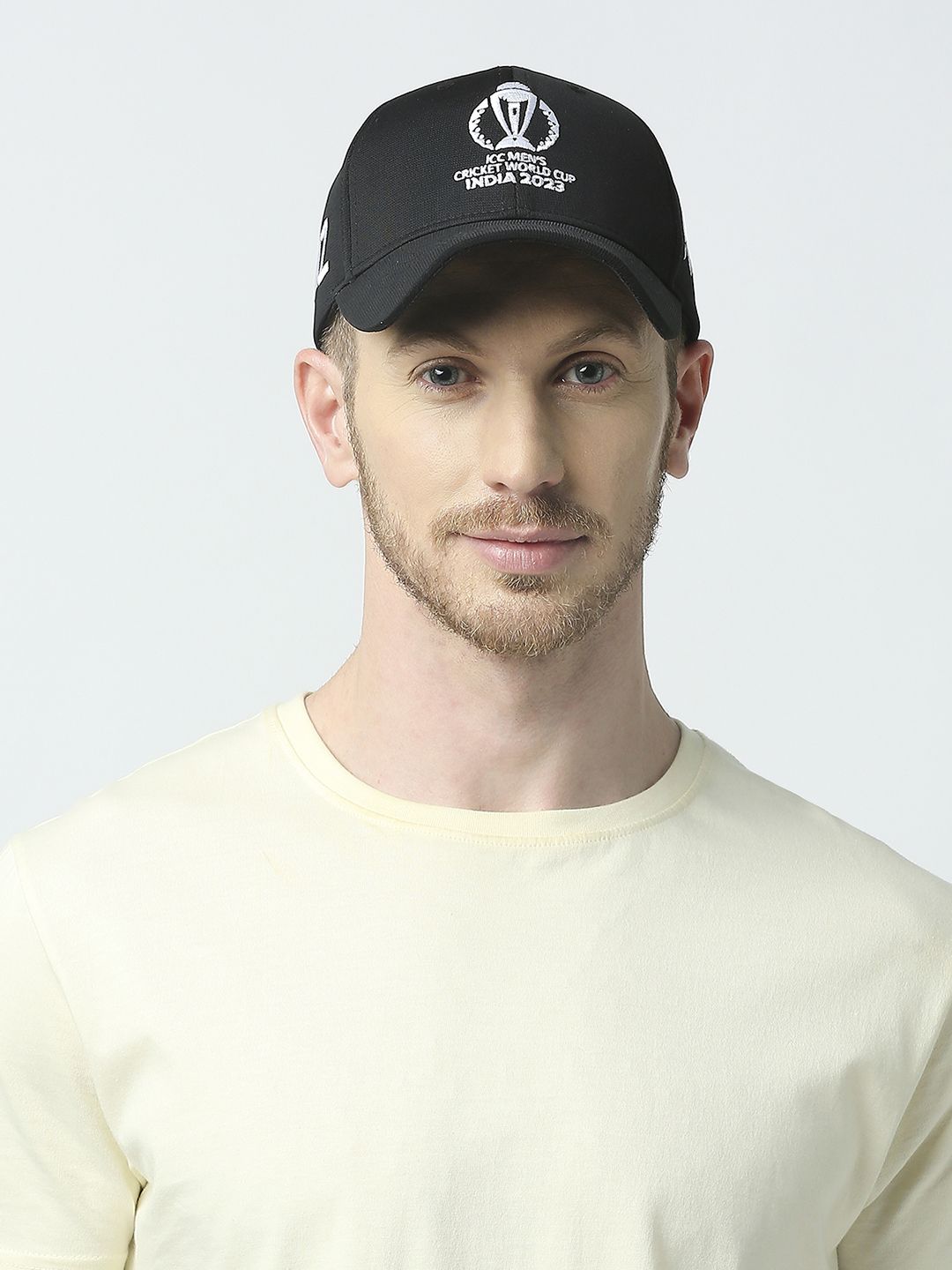 Buy Official ICC CWC23 Men Black Embroidered Team New Zealand Cricket