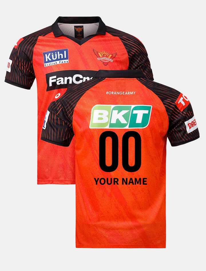 Buy Official Sunrisers Hyderabad Men's Match Replica Jersey 2021 & SRH ...