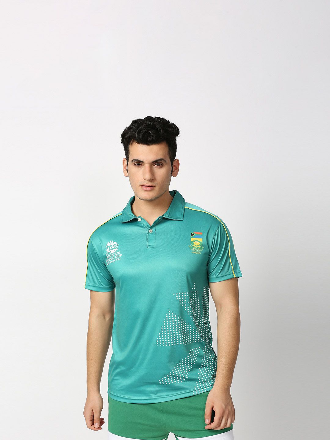 Buy Men Green Polo T-Shirt From Fancode Shop.