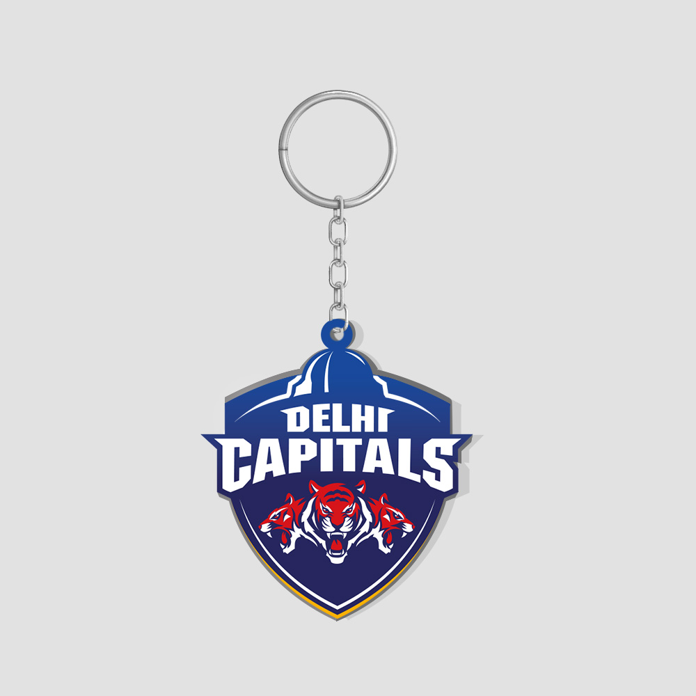 Delhi Capitals Blue and White Keychain (1)