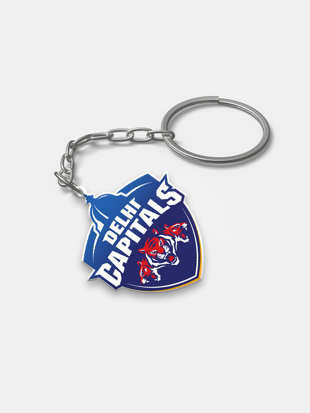 Delhi Capitals Blue Printed DC Logo and Rishabh Acrylic Keychain - Pack of 2 (1)