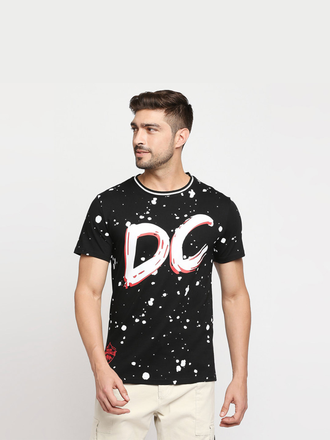 Delhi Capitals Blue Round Neck Basic T-Shirt (1)