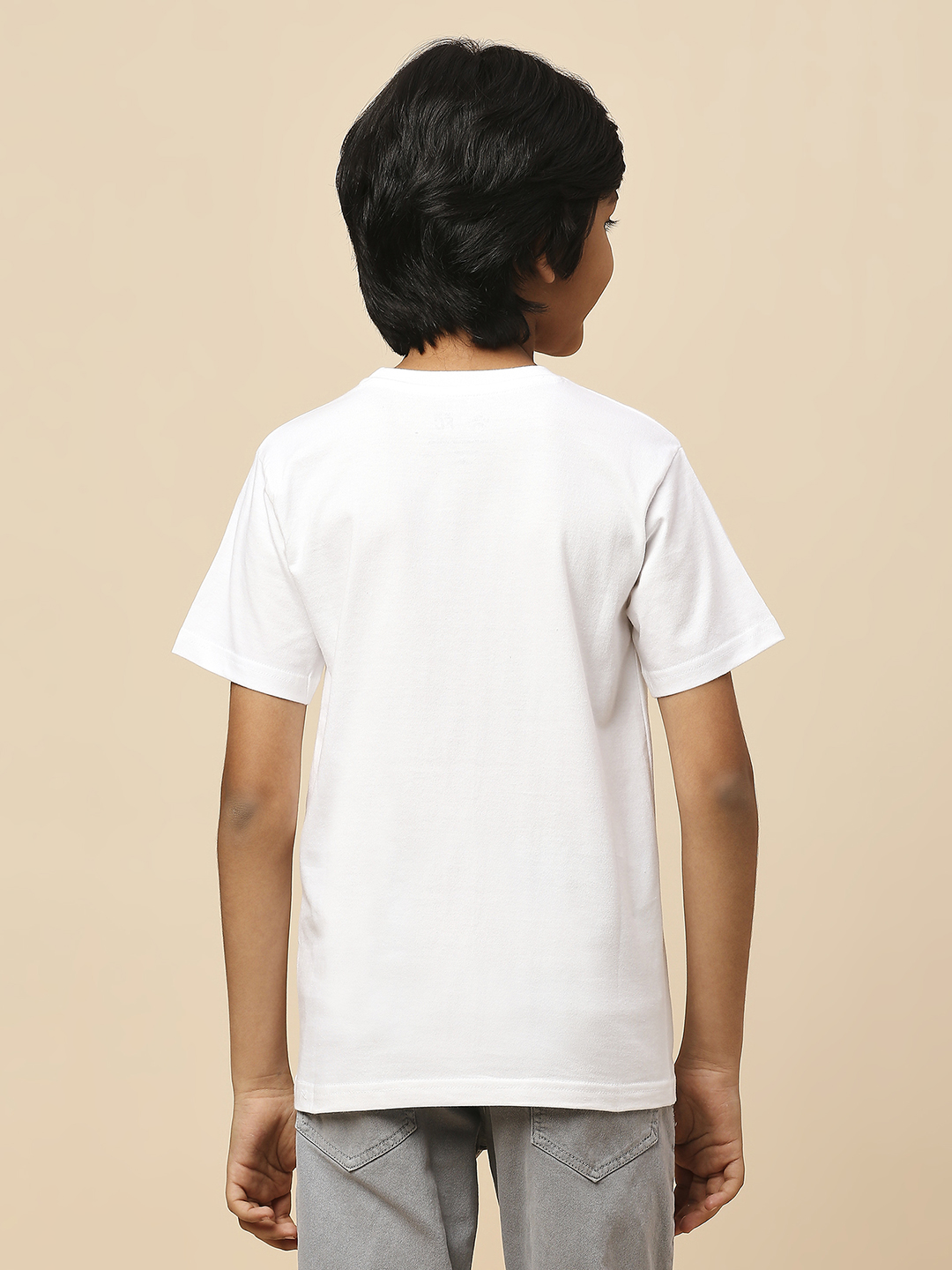 Delhi Capitals Boys White Printed Half Sleeves Round Neck Cotton T-Shirts (4)