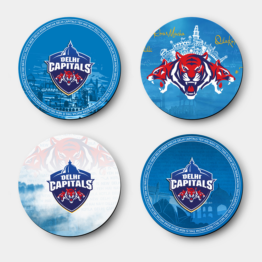 Delhi Capitals Coaster - Set of 4 (1)