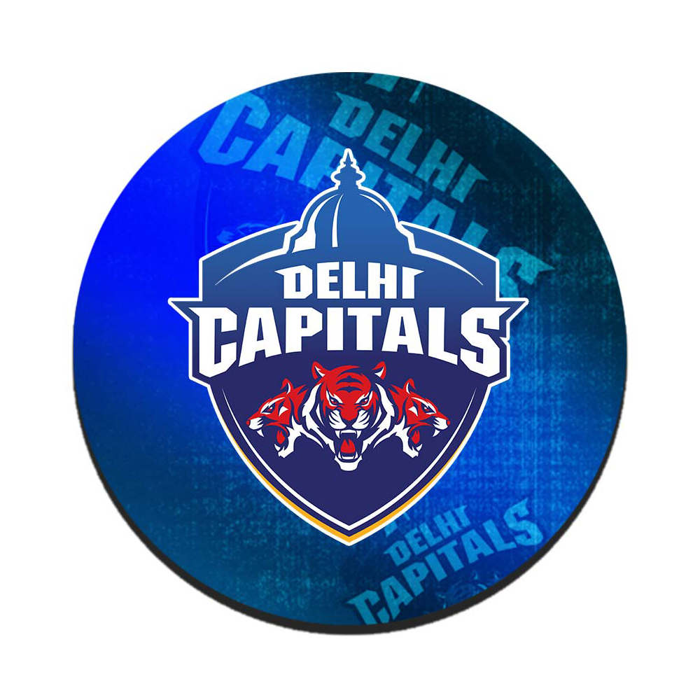 Delhi Capitals Crest - Circular 10 X 10 (cm) Coasters (1)