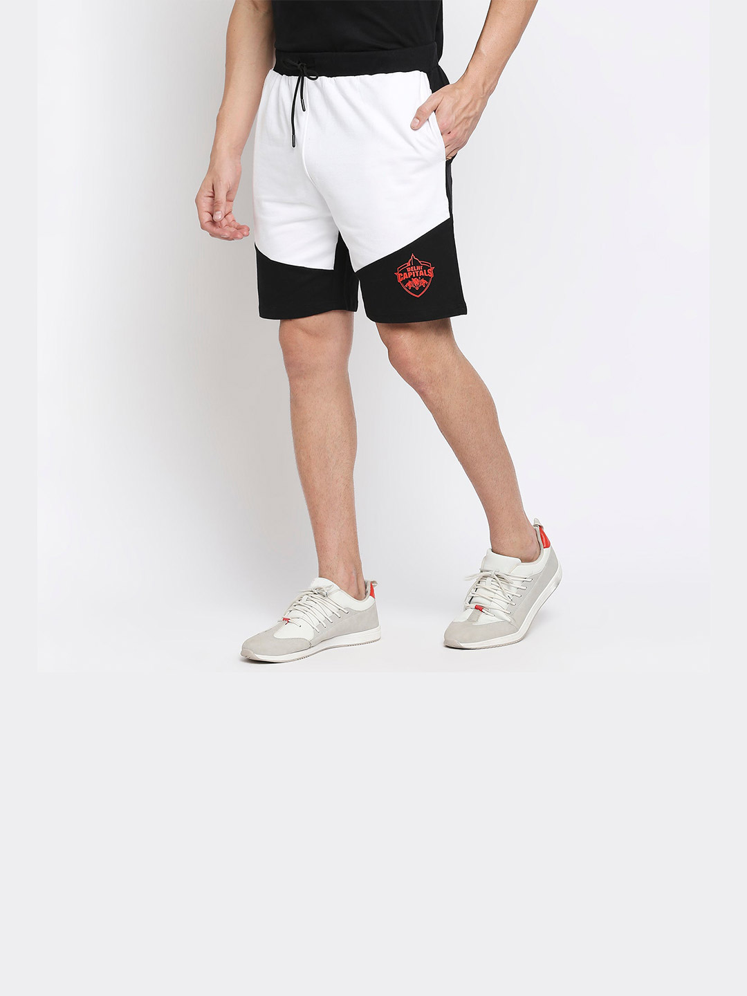 Delhi Capitals DC Black and White Men's Shorts (1)