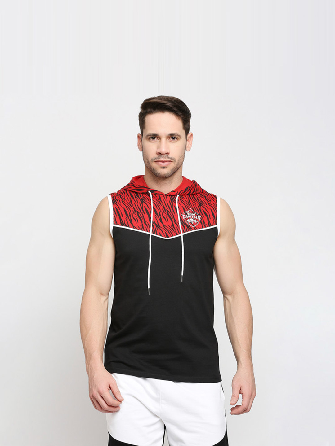 Delhi Capitals DC Cut and Sew Hoodie Vest (1)