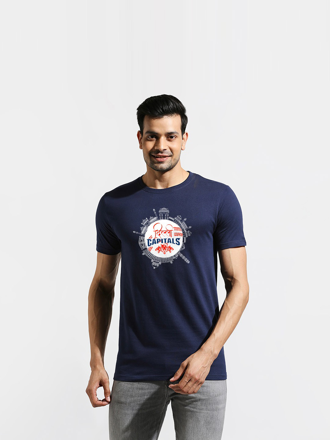 Delhi Capitals DC Delhi Regular Fit Fan T-Shirt (1)