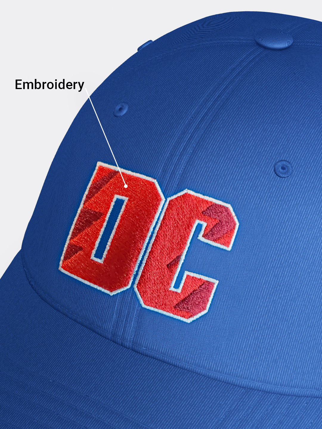 Delhi Capitals DC Iconic Royal Blue Baseball Cap (3)