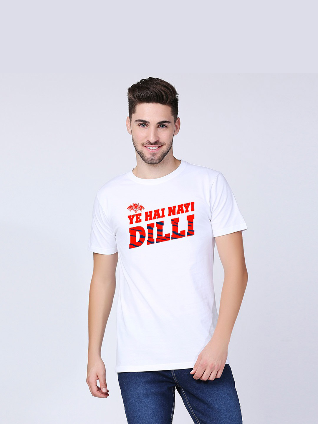 Delhi Capitals DC Men's For The Love of Dilli Regular Fit T-shirt (1)