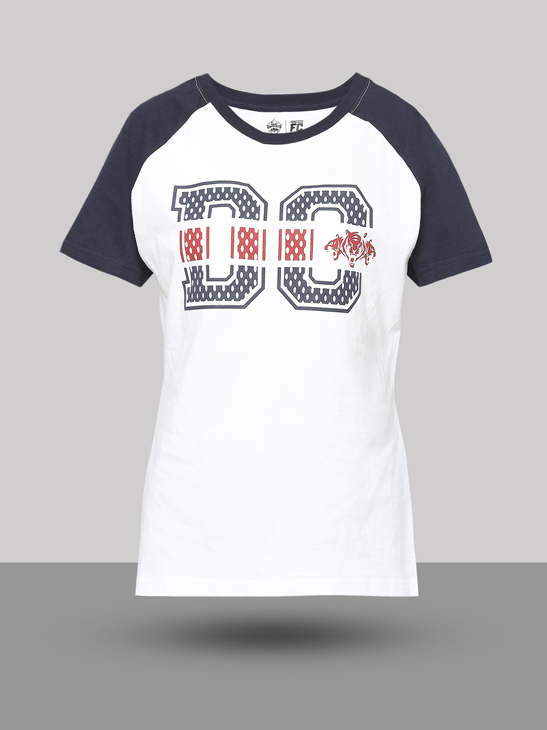 Delhi Capitals DC Official Kids White Printed Round Neck T-Shirts: Customised With Your Name By FanCode (2)