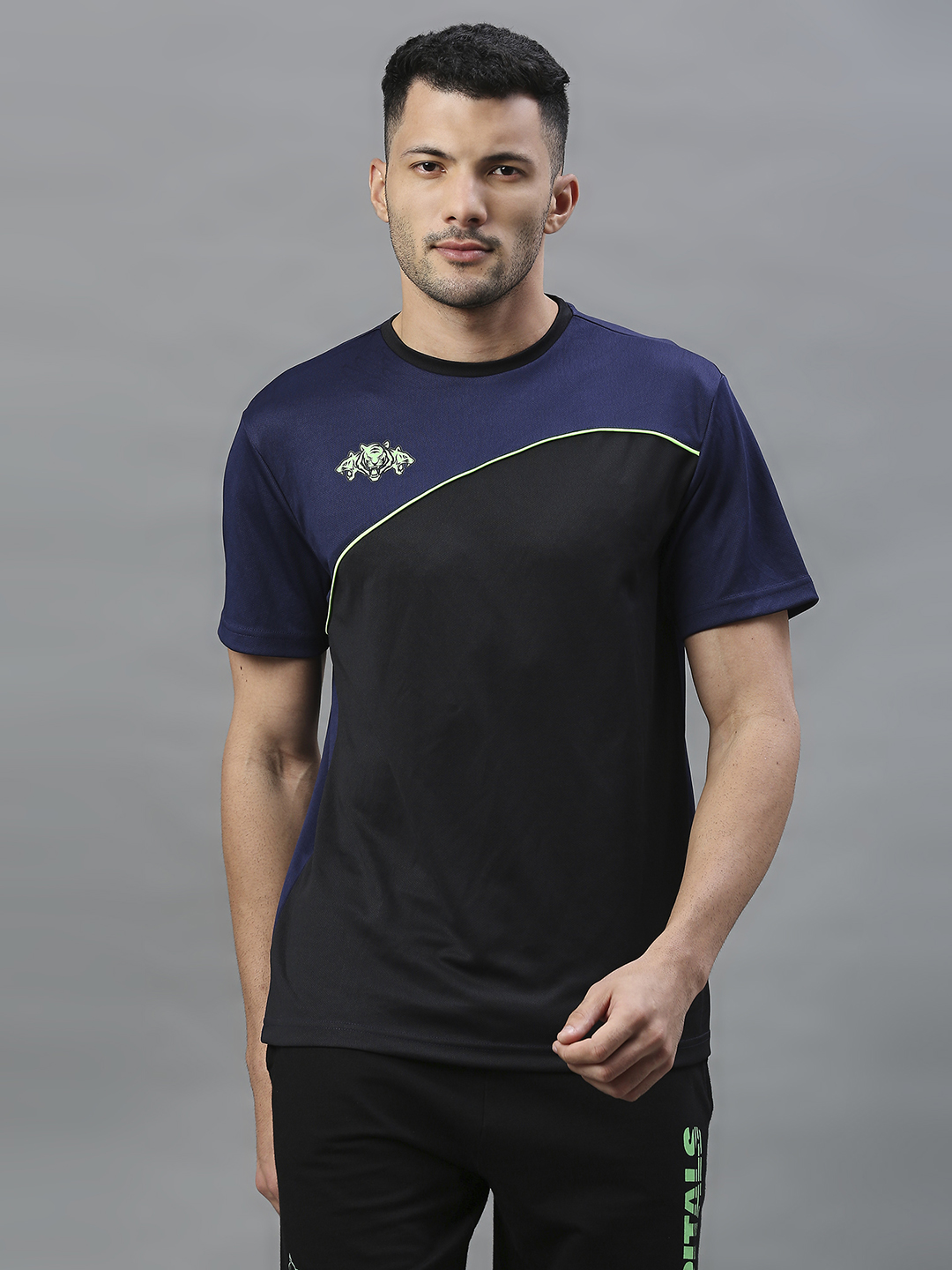DC Official Men Black Printed Round Neck T-Shirts