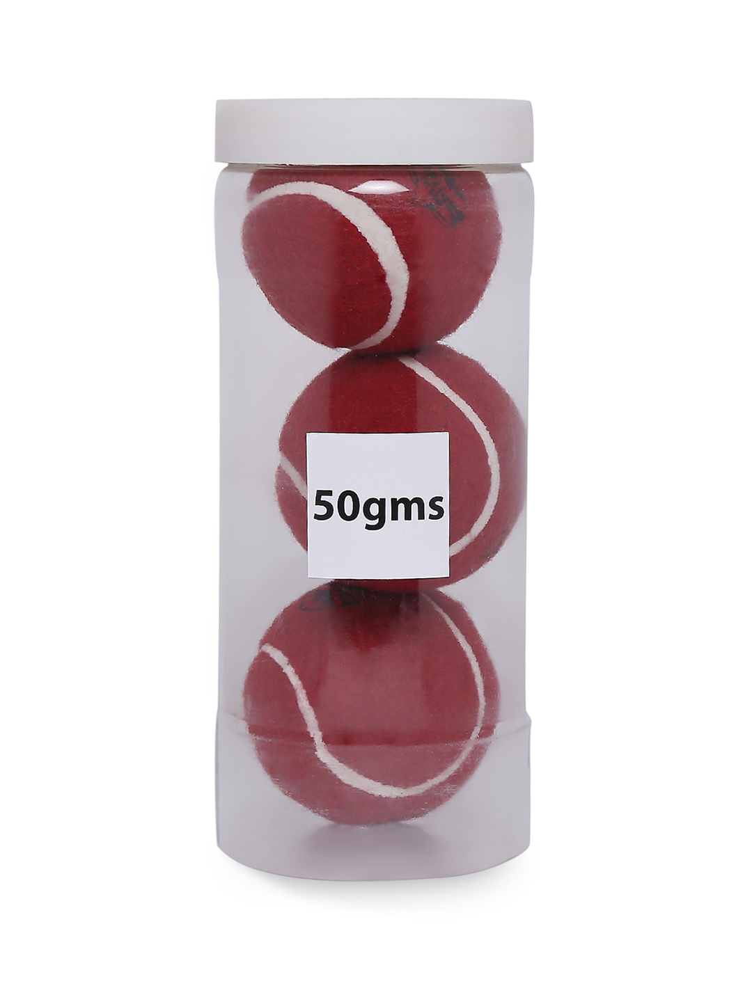 Delhi Capitals DC Official Tennis Ball - Red (50 GMS) - Pack of 3 (5)