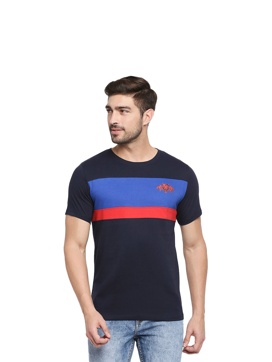 Delhi Capitals DC Regular Fit Fan Jersey with Blue Stripe (1)