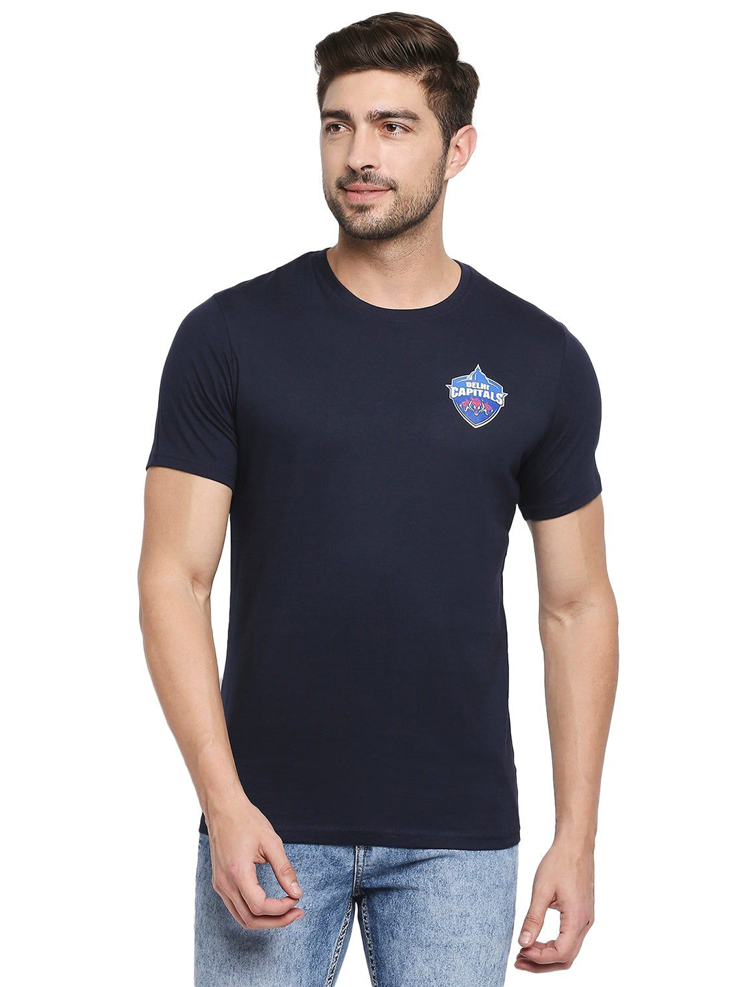 Delhi Capitals DC Shreyas Iyer Fan Jersey (Dark Blue) (1)