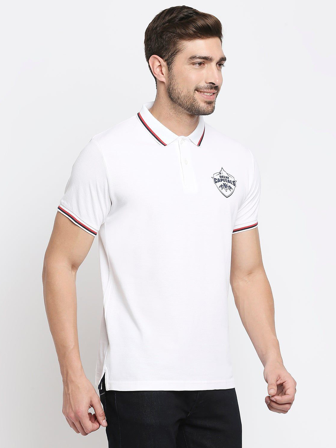 Delhi Capitals DC White Regular Fit Polo (4)