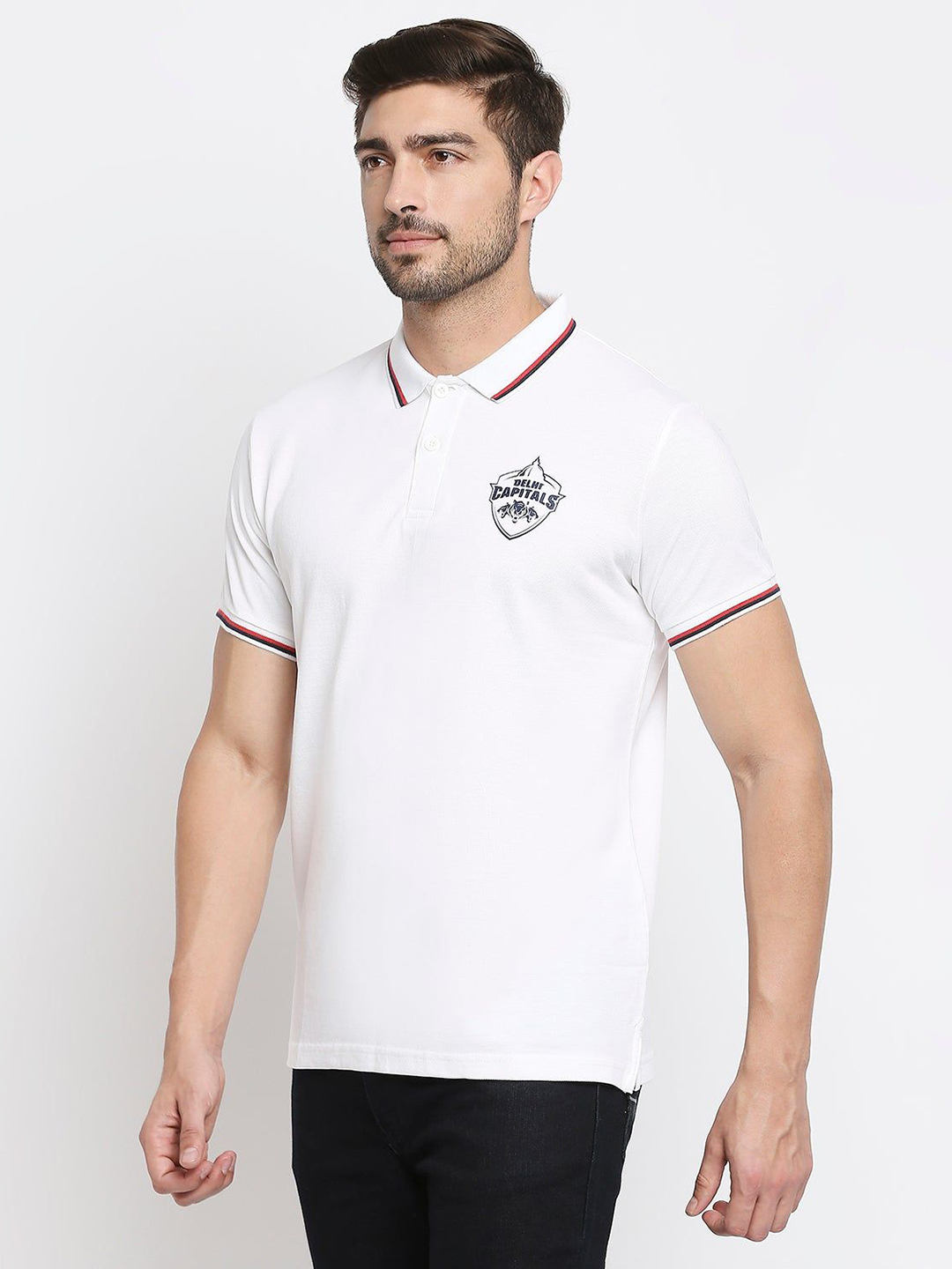 Delhi Capitals DC White Regular Fit Polo (2)