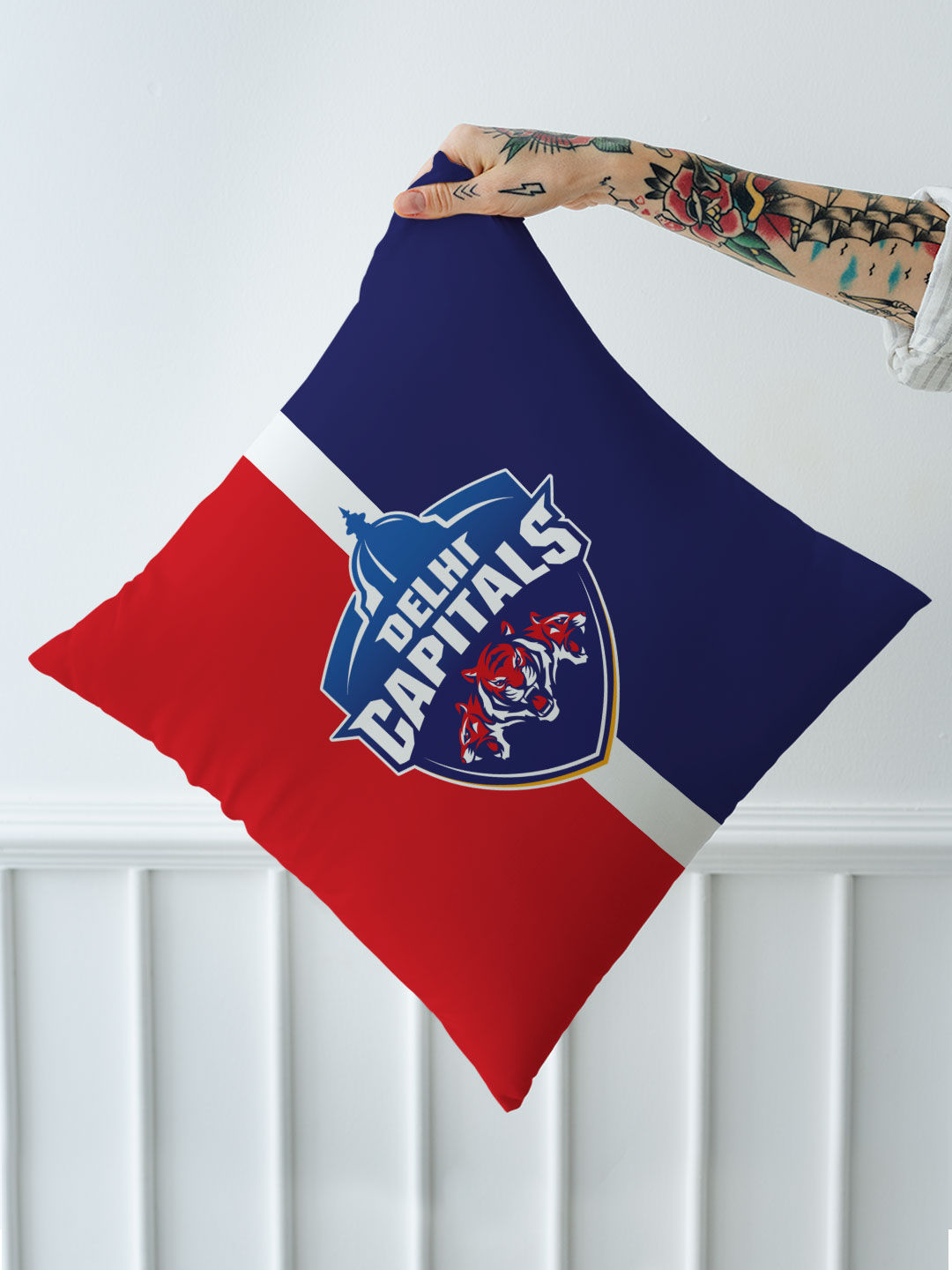 Delhi Capitals Delhi Capitals - Sqaure Cushions (Pack of - 2) (6)