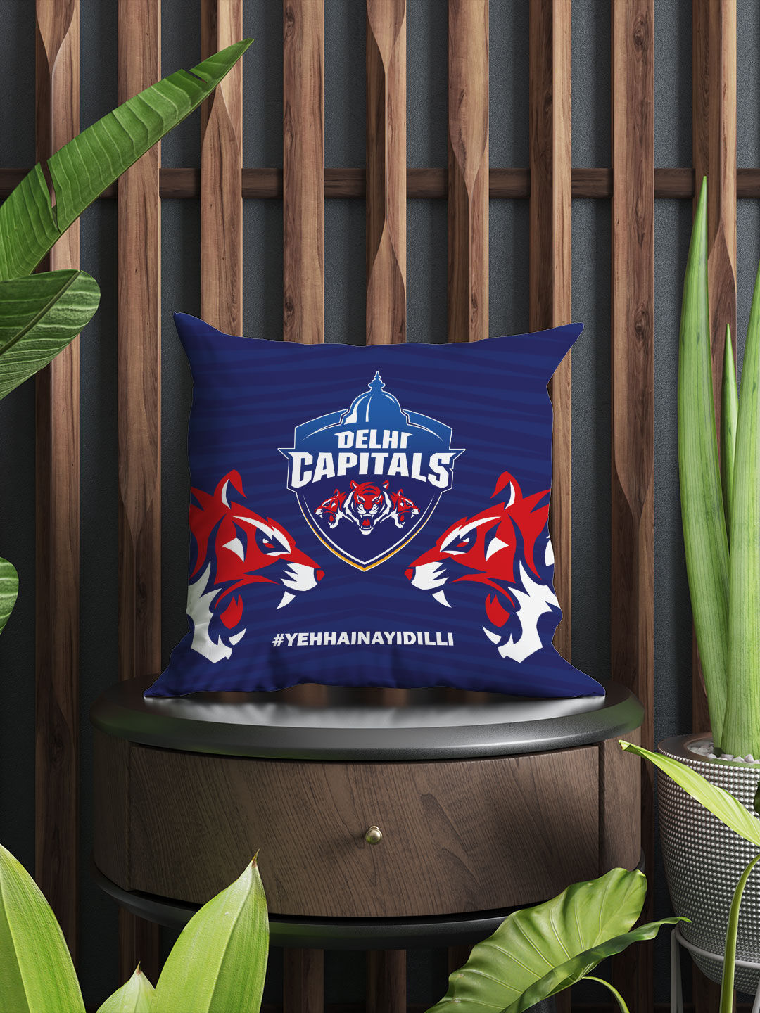 Delhi Capitals Delhi Capitals - Sqaure Cushions (Pack of - 2) (1)
