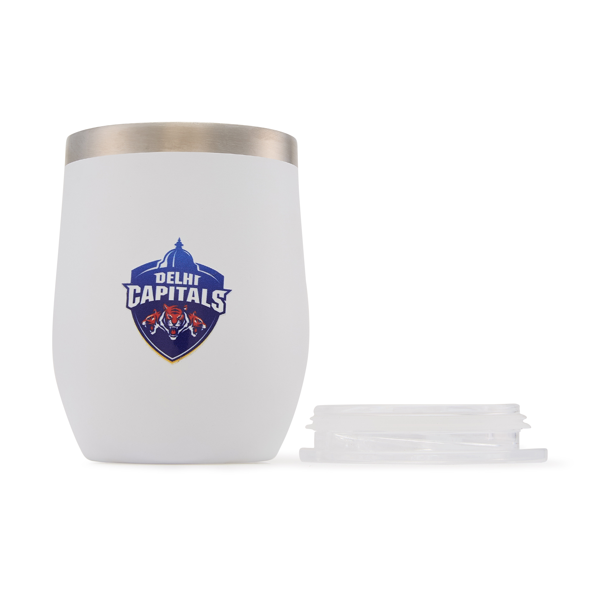 Delhi Capitals Double Walled, Vacuum Insulated, Hot and Cold Beverages, Stainless Steel Tumbler - 250 ml (White) (7)