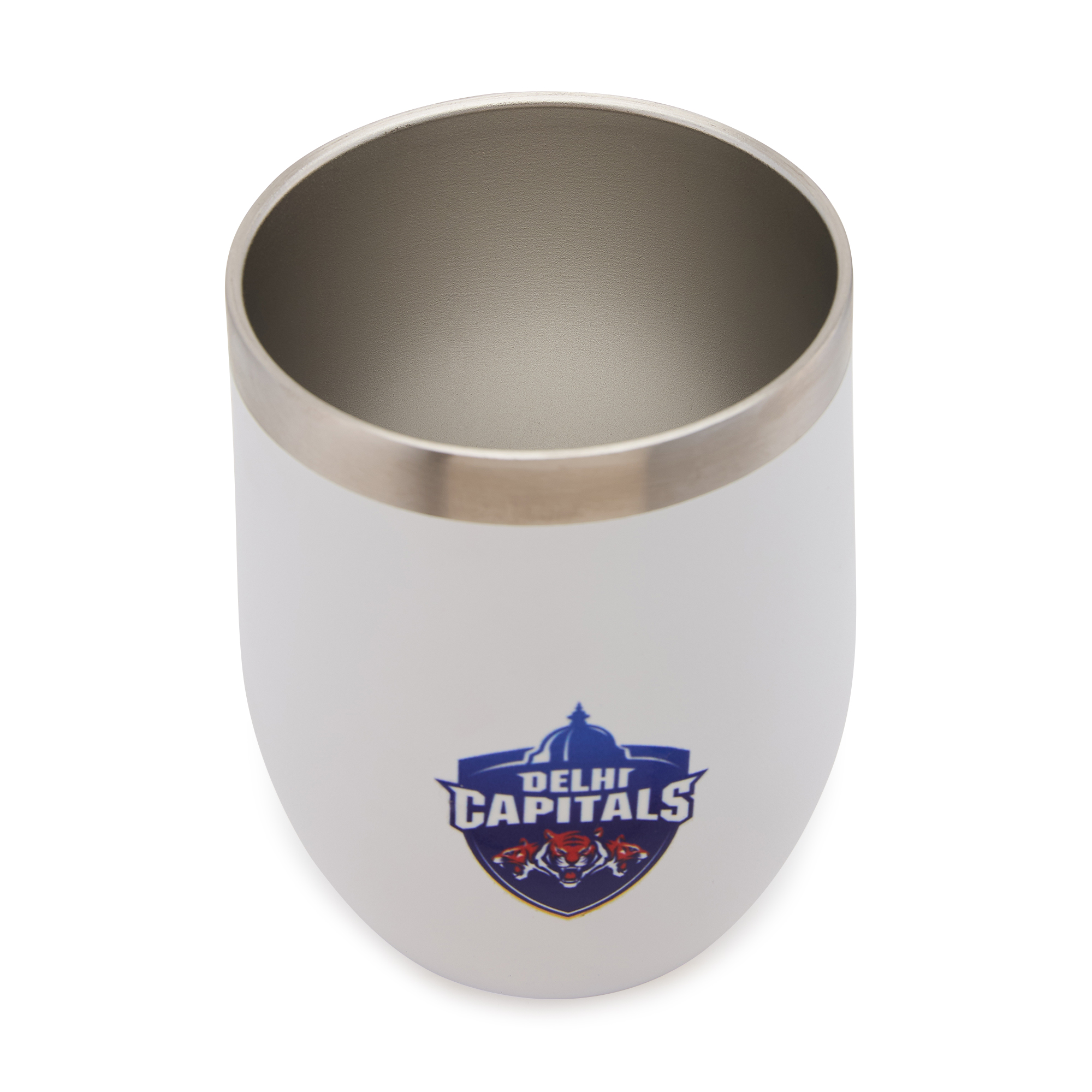 Delhi Capitals Double Walled, Vacuum Insulated, Hot and Cold Beverages, Stainless Steel Tumbler - 250 ml (White) (8)