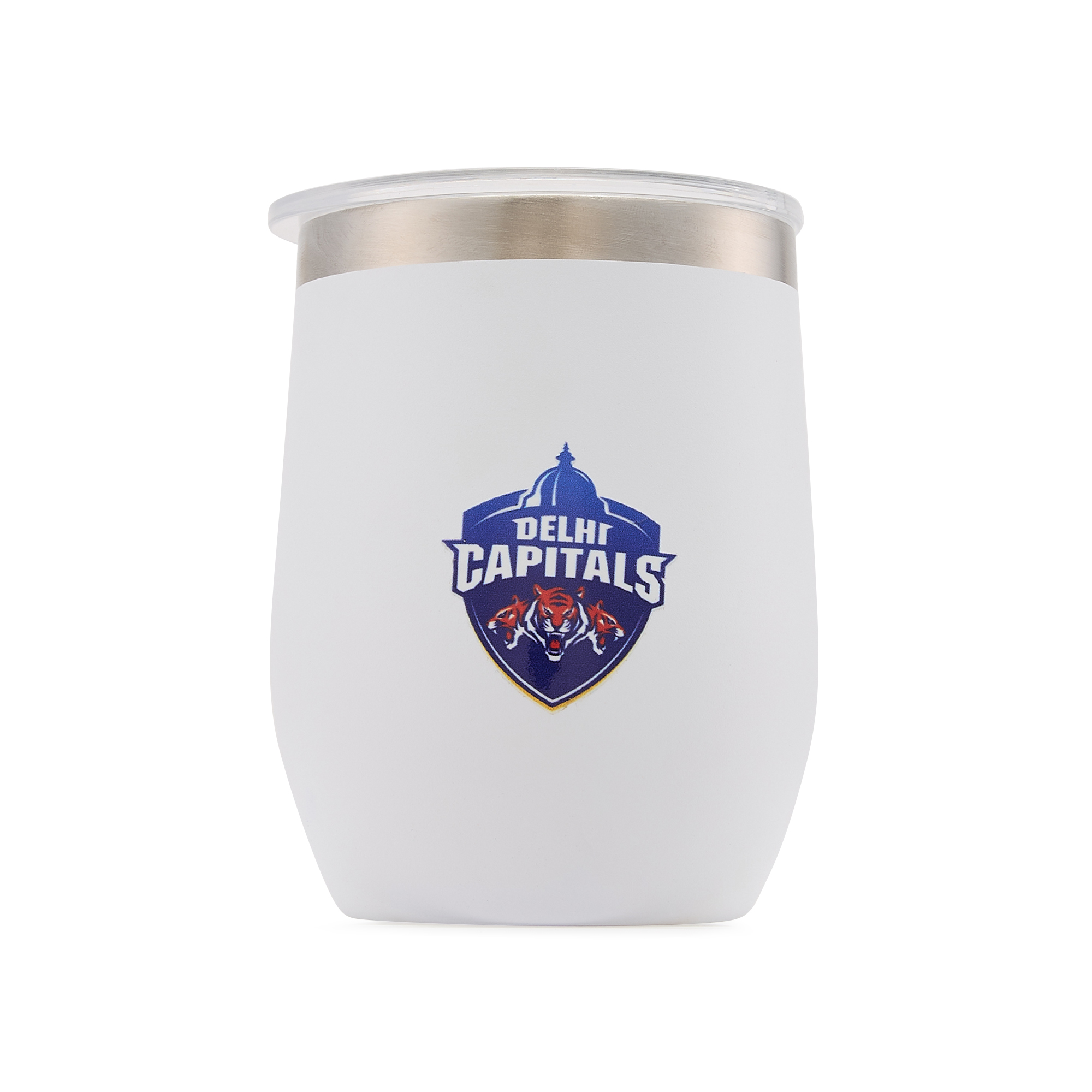 Delhi Capitals Double Walled, Vacuum Insulated, Hot and Cold Beverages, Stainless Steel Tumbler - 250 ml (White) (2)