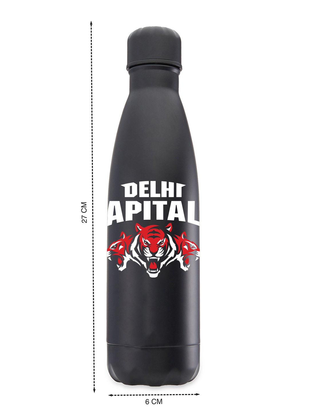 Delhi Capitals Double Walled, Vacuum Insulated, Thermosteel Hot and Cold, Rust Proof, Leak-Proof, Stainless Steel Matte  (6)