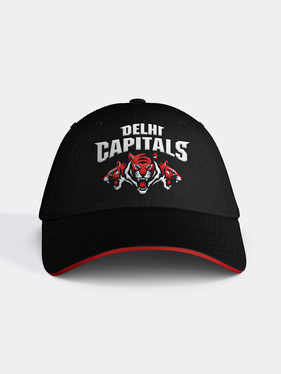 Delhi Capitals Logo Embroidered Black Baseball Cap