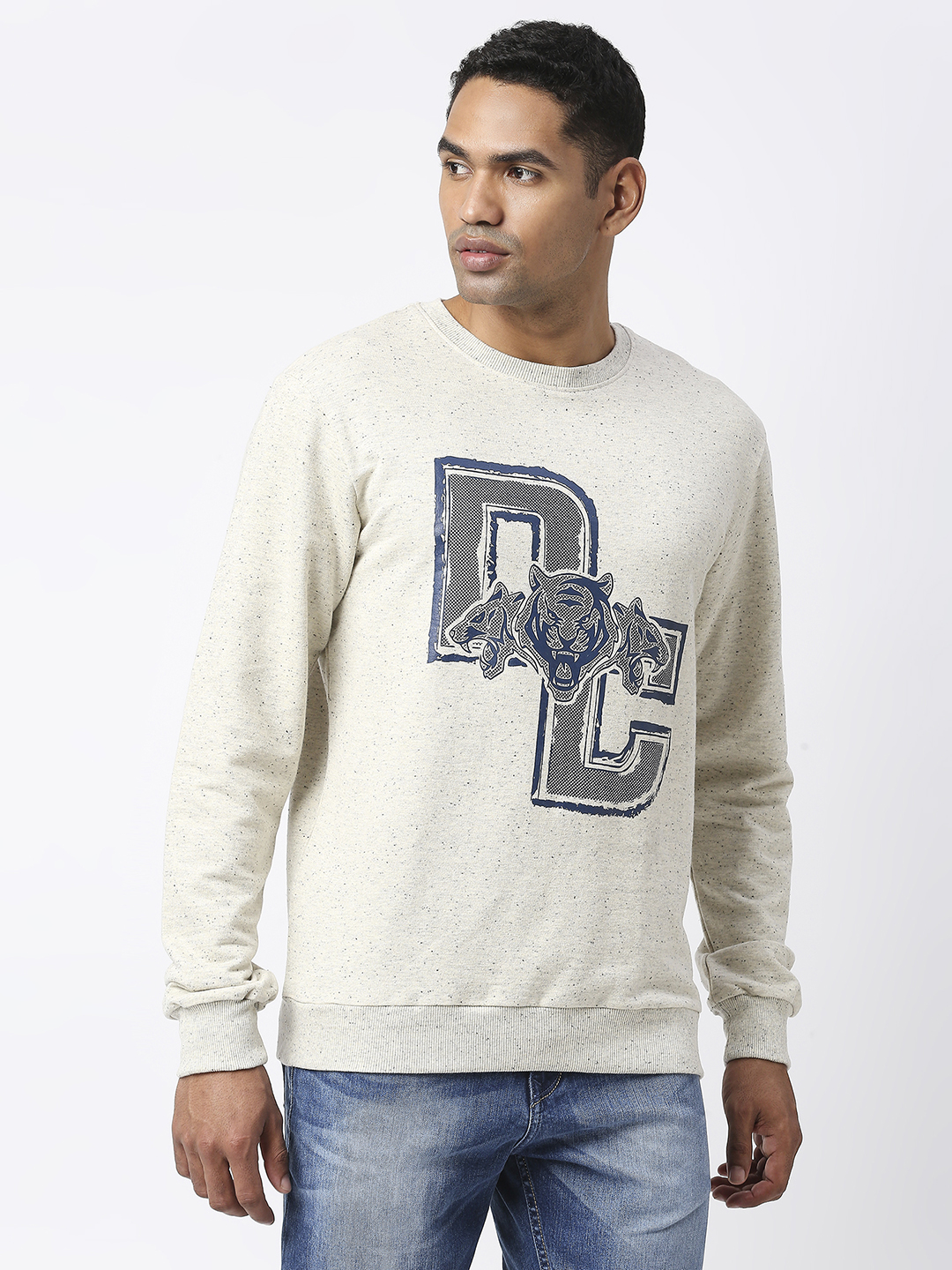 Delhi Capitals Men Beige Graphic Printed Full Sleeves Round Neck Sweatshirt (3)
