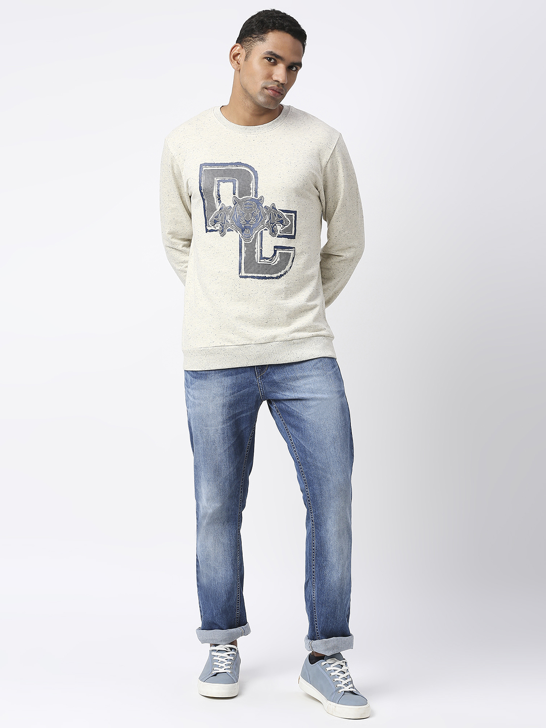 Delhi Capitals Men Beige Graphic Printed Full Sleeves Round Neck Sweatshirt (4)