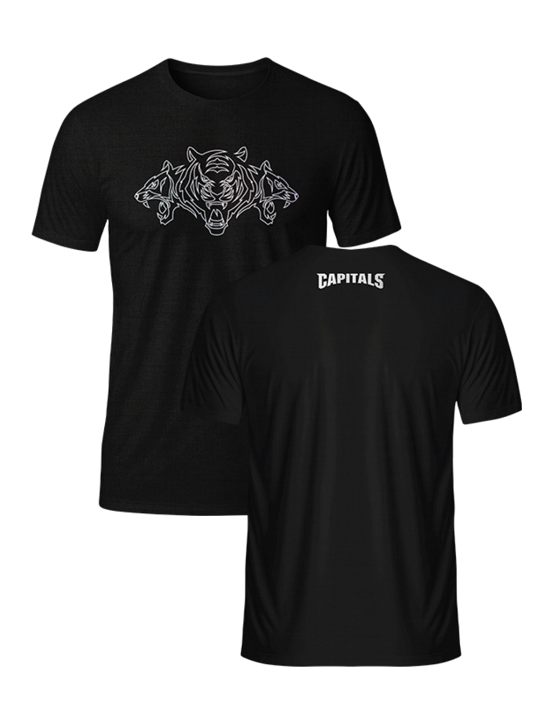 Delhi Capitals Men Black Printed Half Sleeves Round Neck Cotton T-Shirt: Customised With Your Name By FanCode (3)