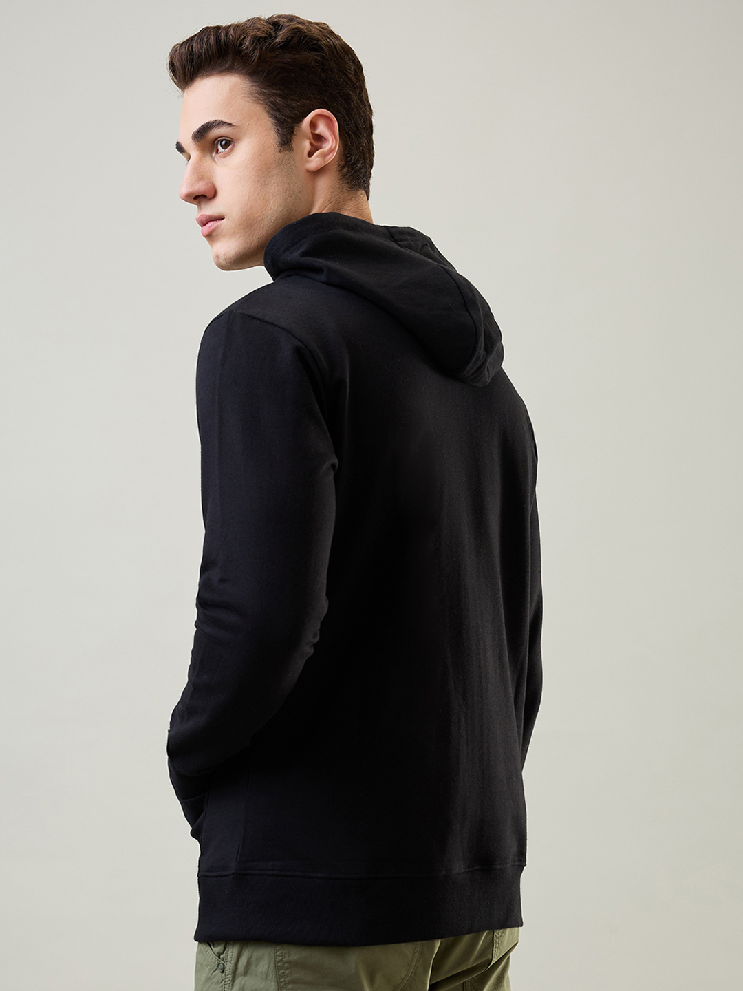 Delhi Capitals Men Grey Hooded Full Sleeves Front-Open Sweatshirt (4)