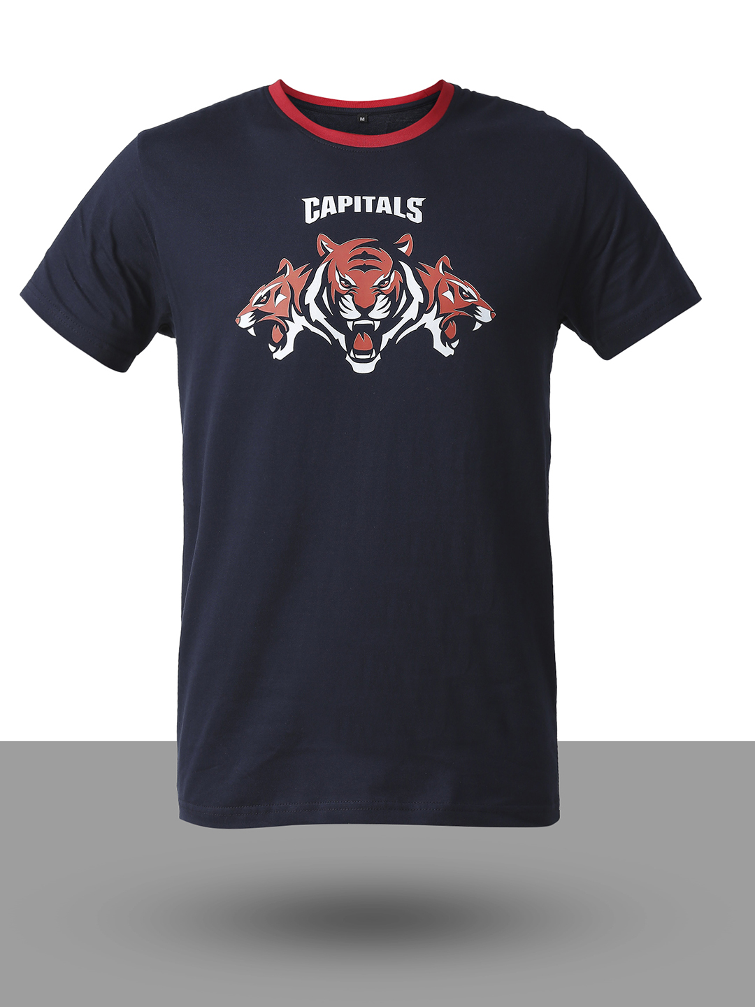 Delhi Capitals Men Navy Blue Graphic Printed Half Sleeves Round Neck Cotton T-Shirt (7)