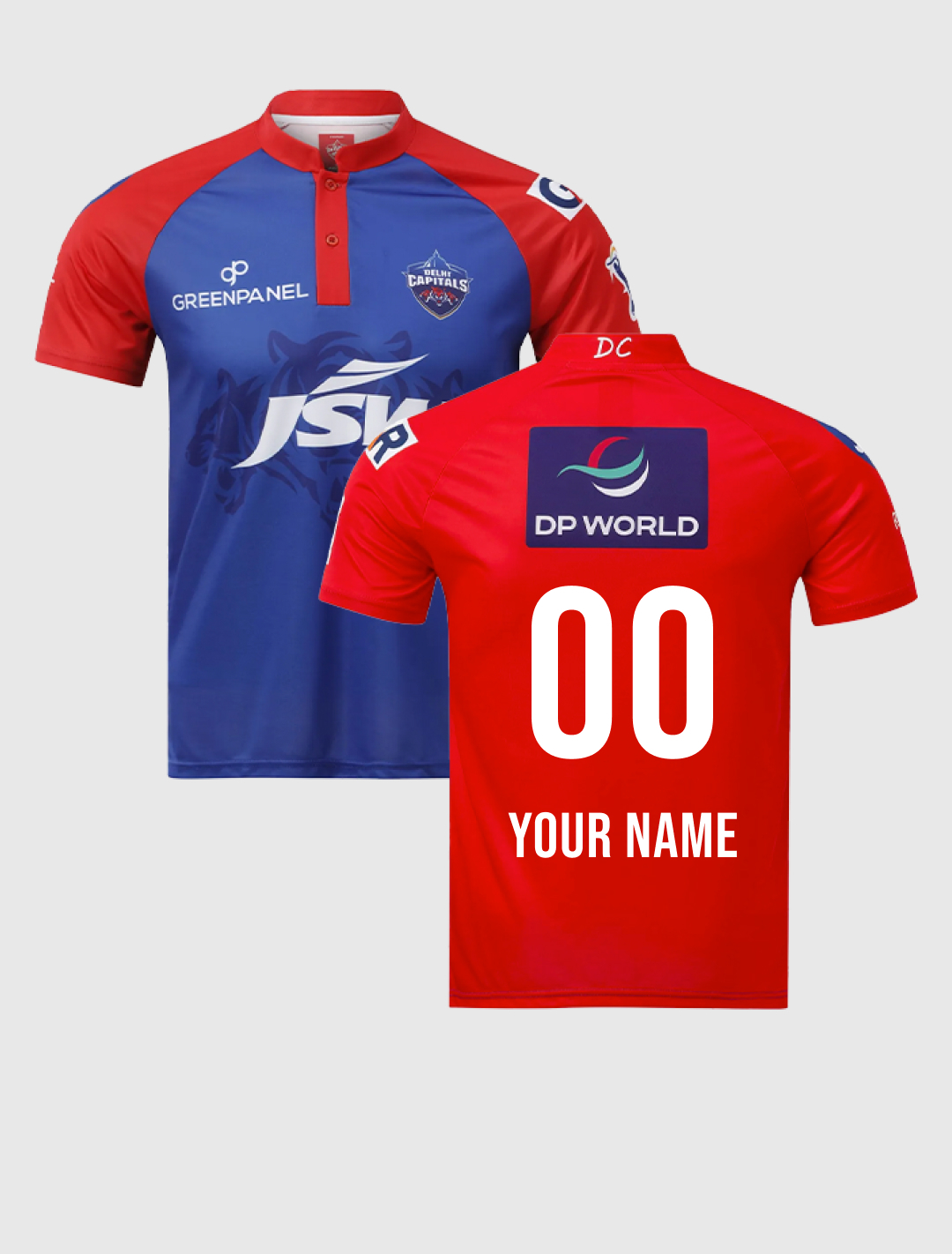 Delhi Capitals Men Official Replica Jersey 2023 - Customised (2)