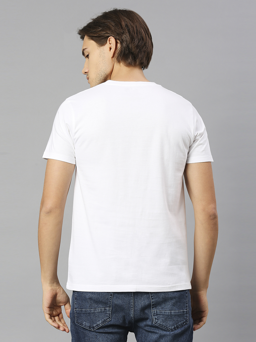 Delhi Capitals Men White Printed Half Sleeves Round Neck Cotton T-Shirts (2)