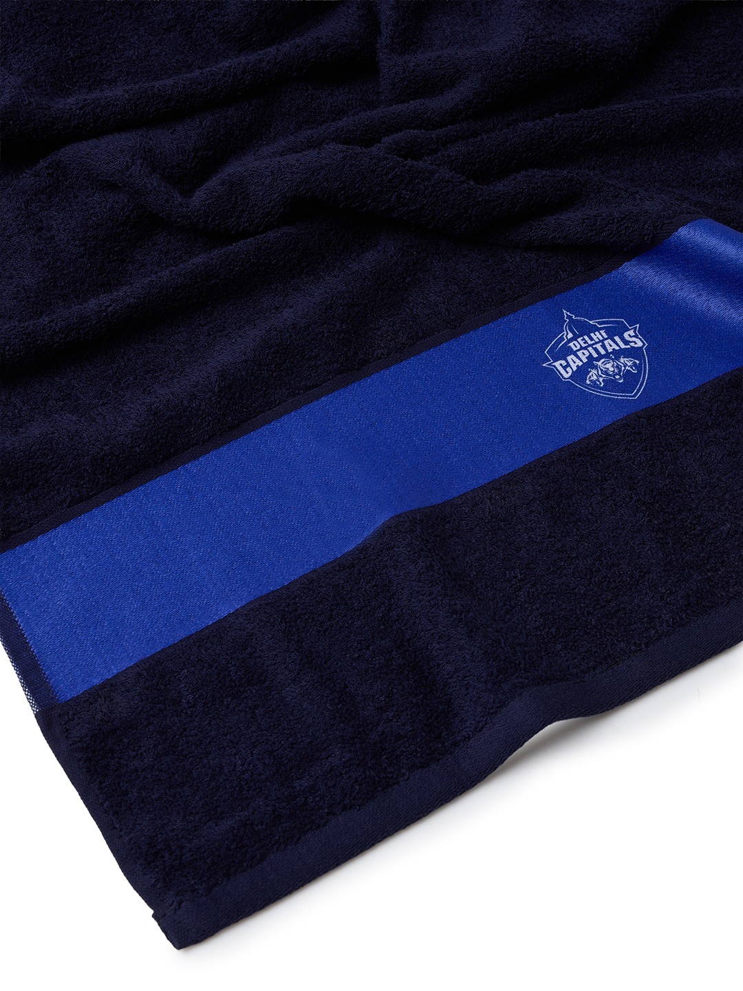 Delhi Capitals Premium 100% Cotton Terry Towels, Extra Soft Feel, Super Absorbent, Full Size - 70 cm X 140 cm, 460 GSM - (10)