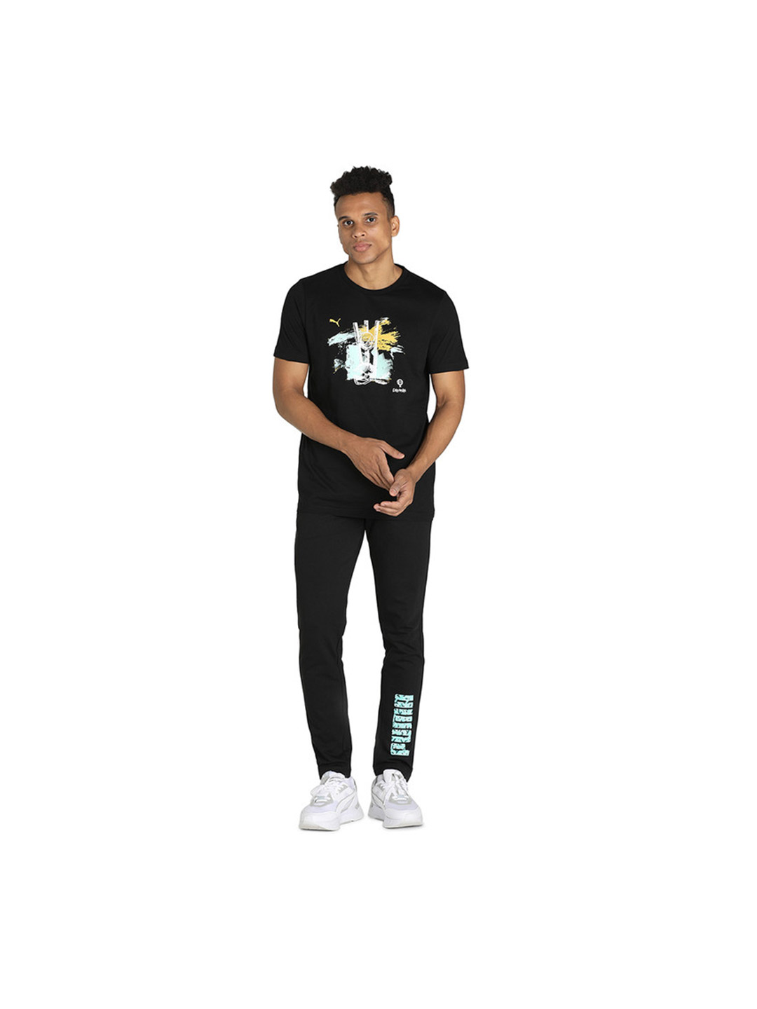 Dream 11 X Puma Men's Black Cricket Field Graphic T-Shirt (5)