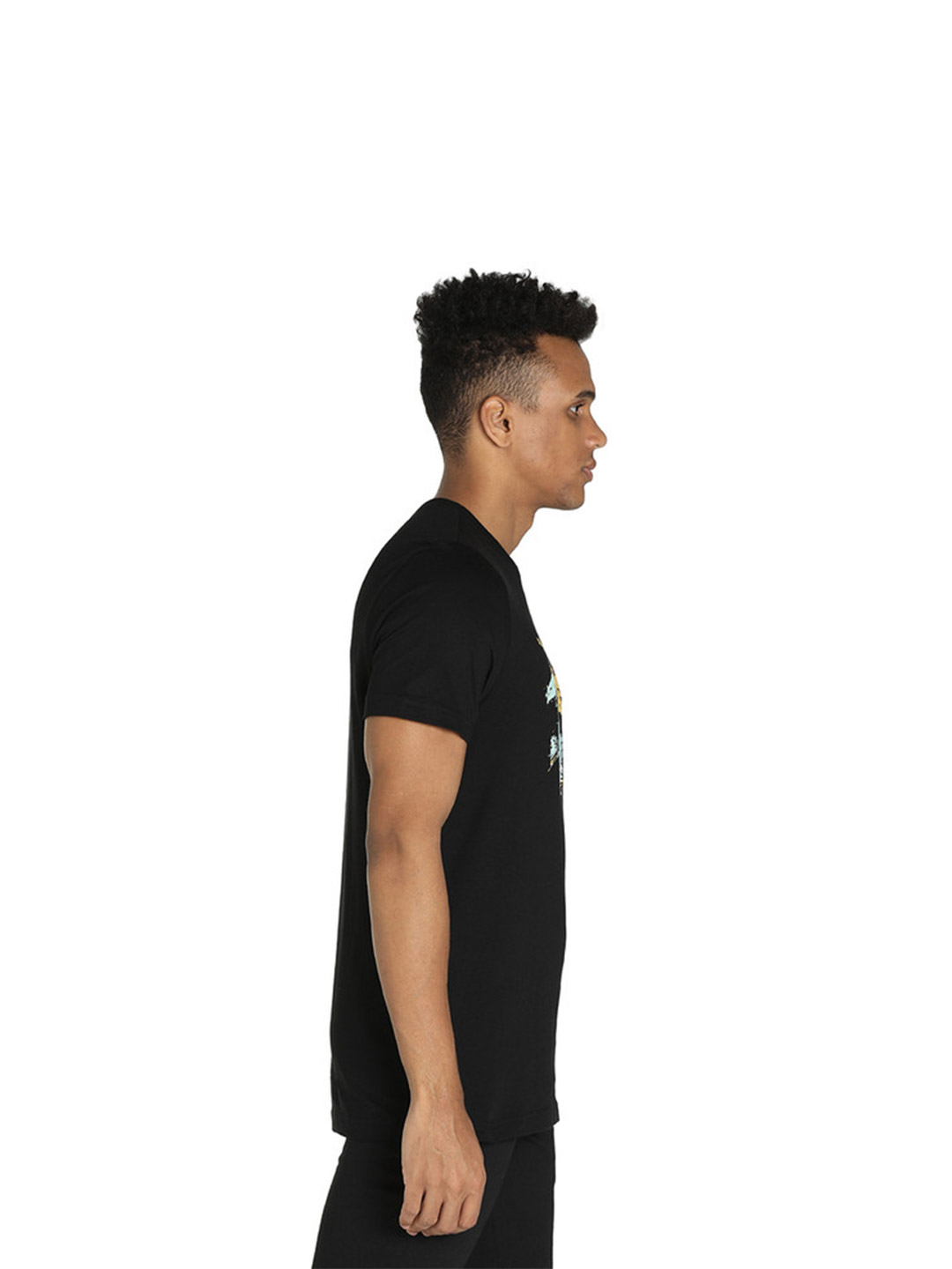Dream 11 X Puma Men's Black Cricket Field Graphic T-Shirt (4)