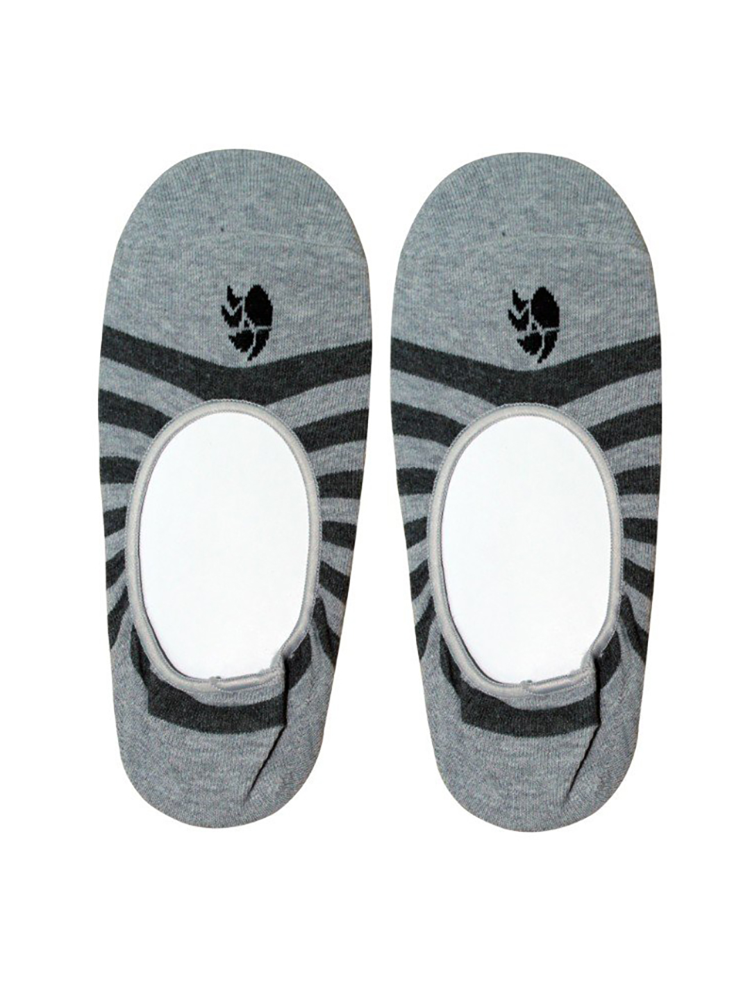 DSC Footlets DSCF06 Socks (Grey Melange/Black) (1)